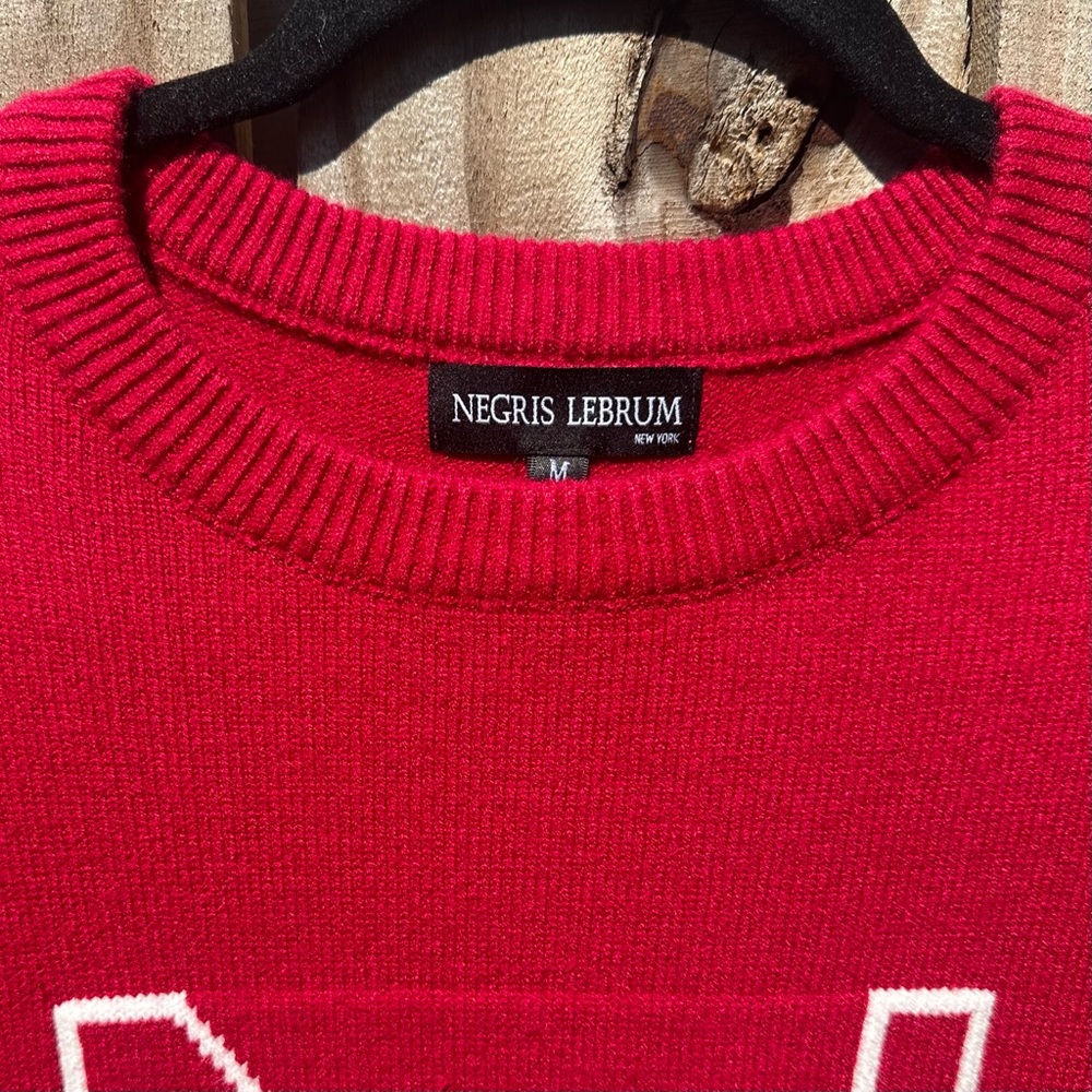 NEGRIS LEBRUM (M) Men’s Luxurious Designer Knitted Ribbed “THE ARCHIE SWEATER” - Picture 4 of 10